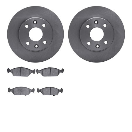 DYNAMIC FRICTION CO 6502-21056, Rotors with 5000 Advanced Brake Pads 6502-21056